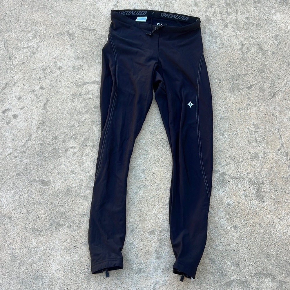Specialized Women's Black Fleece Lined Cycle Leggings Size L